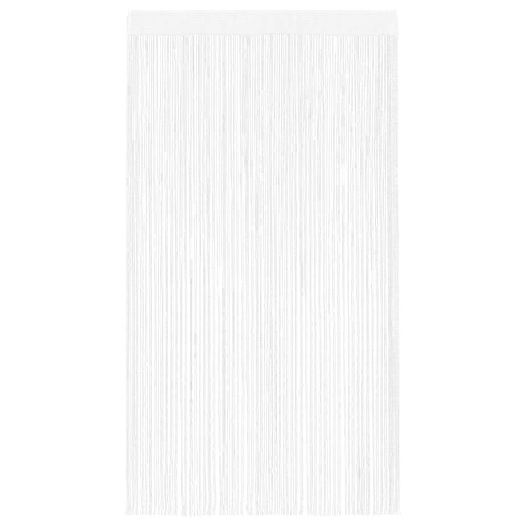 vidaXL Draperii franjuri, 2 buc., 100 x 250 cm, alb