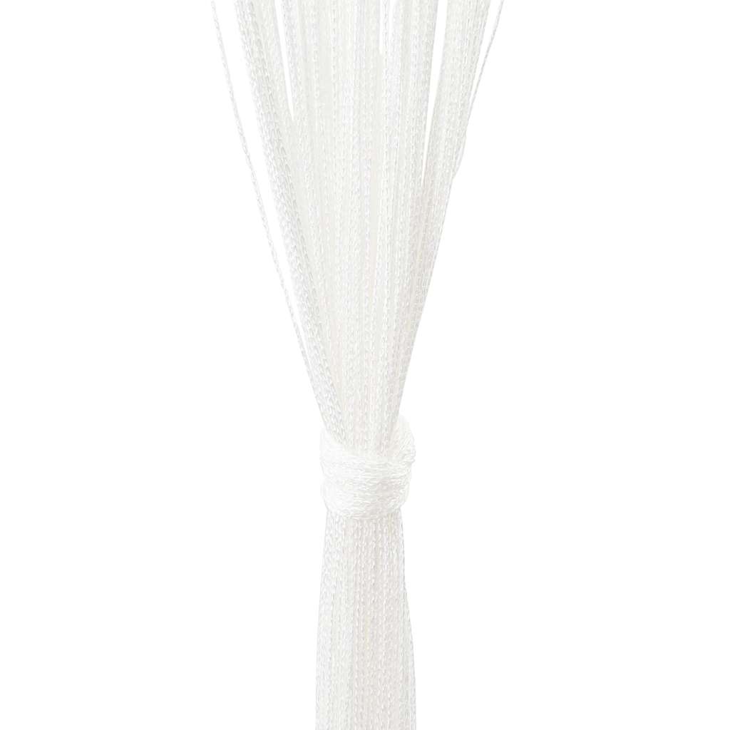 vidaXL Draperii franjuri, 2 buc., 100 x 250 cm, alb