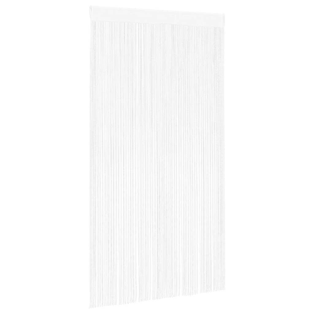 vidaXL Draperii cu franjuri, 2 buc., 140 x 250 cm, alb