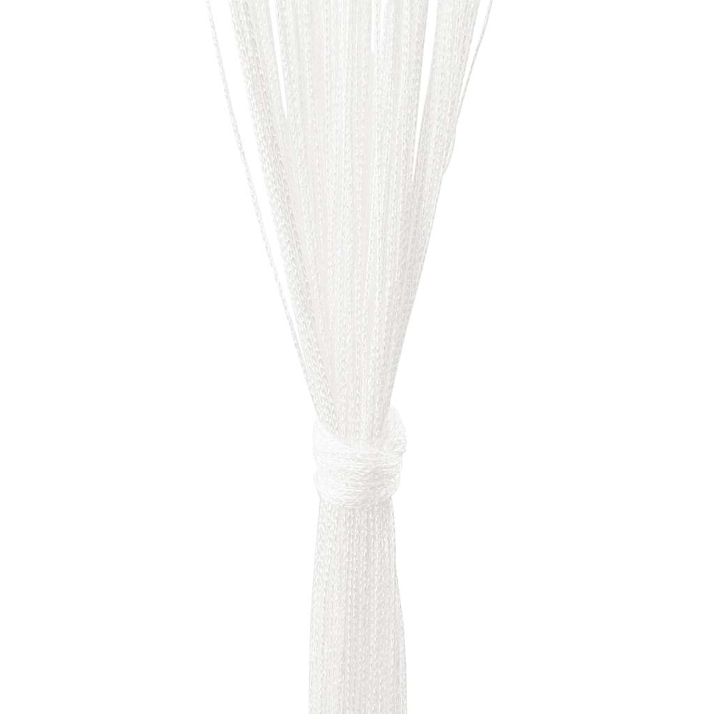 vidaXL Draperii cu franjuri, 2 buc., 140 x 250 cm, alb