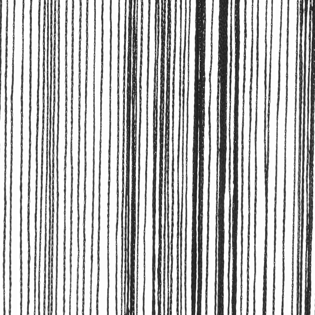 vidaXL Draperii cu franjuri, 2 buc., 140 x 250 cm, negru