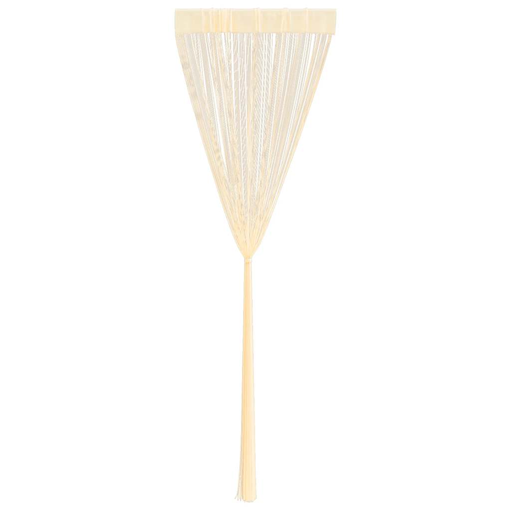 vidaXL Draperii cu franjuri, 2 buc., 140 x 250 cm, crem