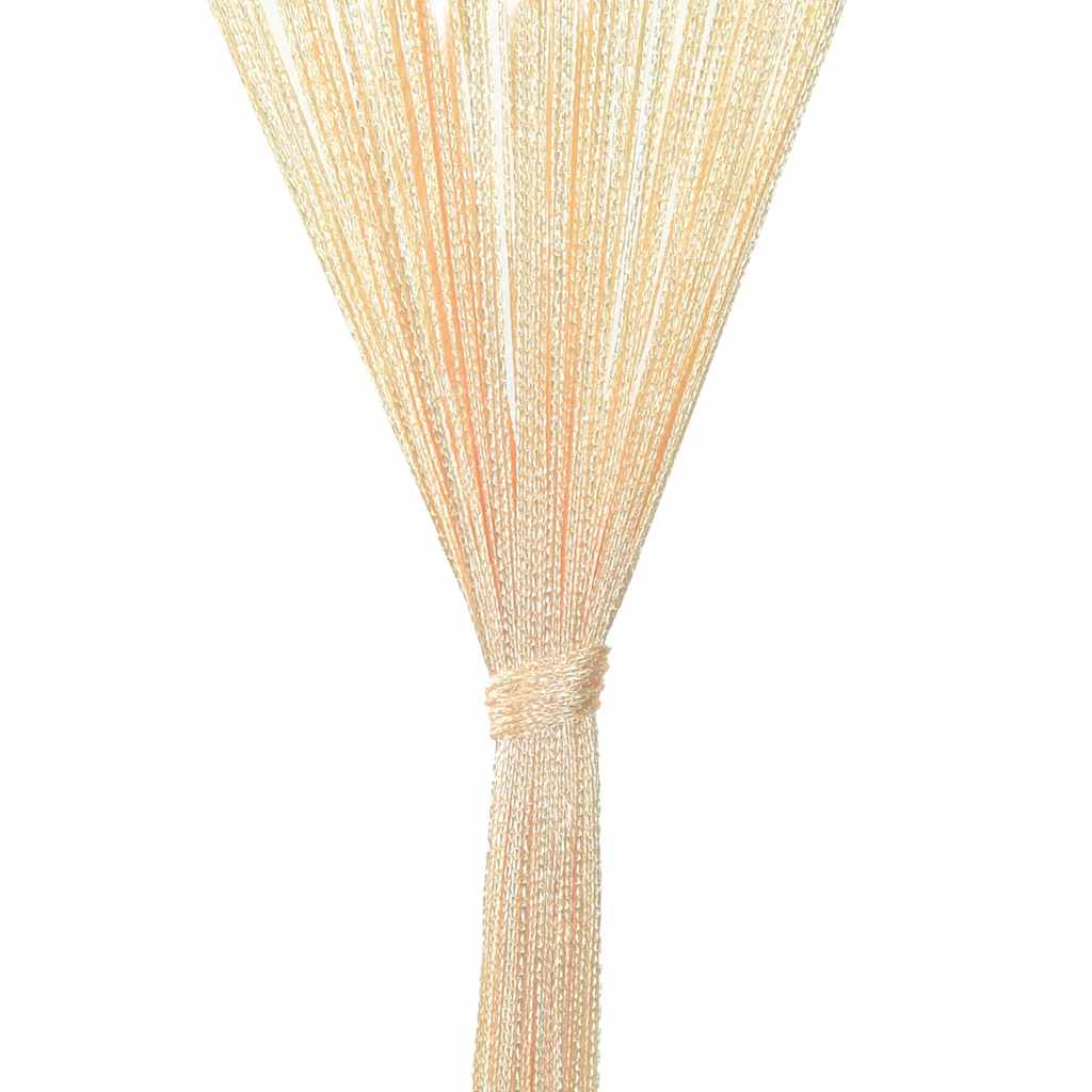 vidaXL Draperii cu franjuri, 2 buc., 140 x 250 cm, crem