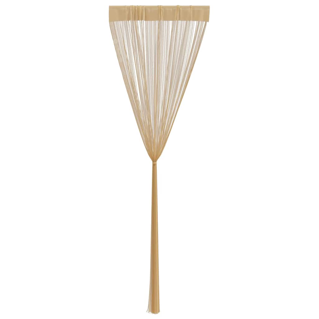 vidaXL Draperii cu franjuri, 2 buc., 140 x 250 cm, bej