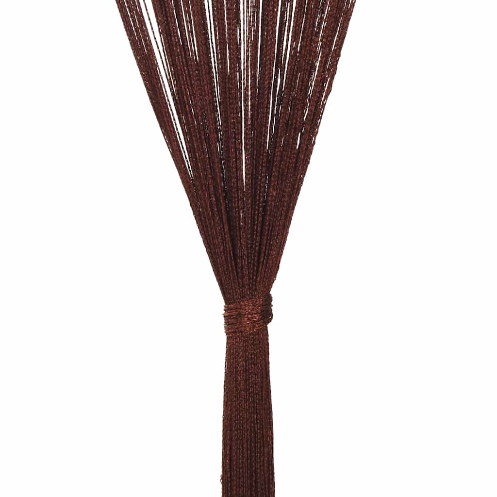 vidaXL Draperii cu franjuri, 2 buc., 140 x 250 cm, maro