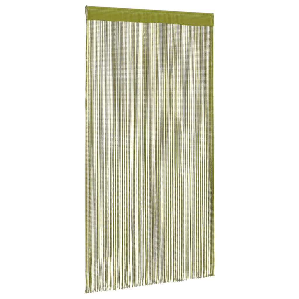 vidaXL Draperii cu franjuri, 2 buc., 100 x 250 cm, verde