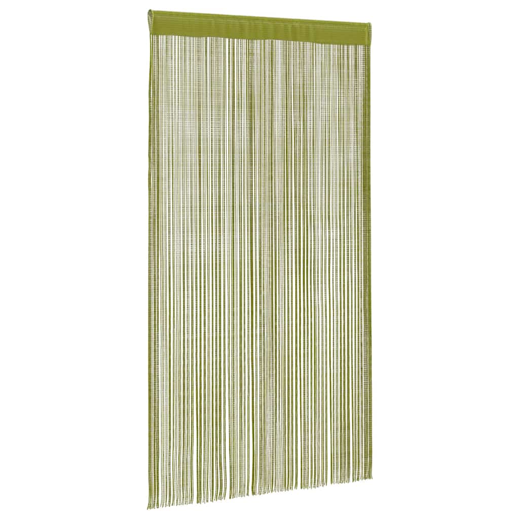 vidaXL Draperii cu franjuri, 2 buc., 140 x 250 cm, verde