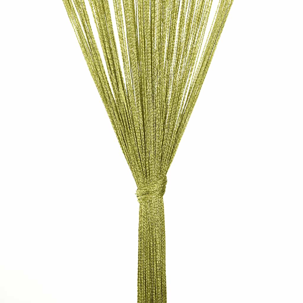 vidaXL Draperii cu franjuri, 2 buc., 140 x 250 cm, verde