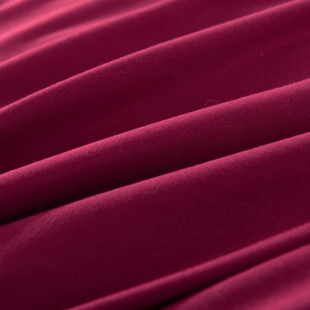 vidaXL Set husă pilotă, vișiniu, 155x220/80x80 cm