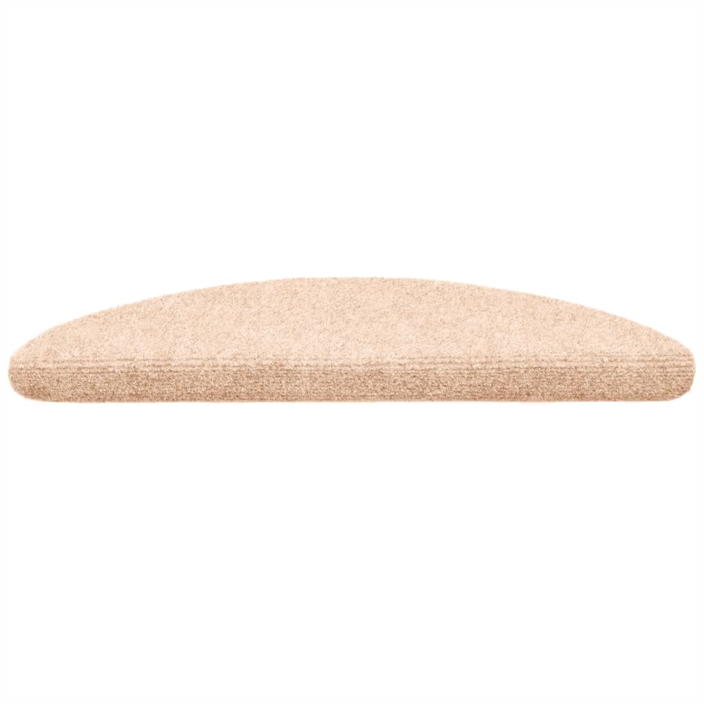 vidaXL Covorașe autoadezive pentru scări, 15 buc., 56x17x3 cm, crem, semirotunde vidaXL Covorașe autoadezive pentru scări, 15 buc., 56x17x3 cm, crem, semirotunde