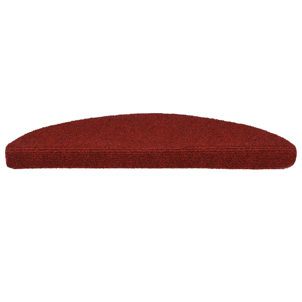 vidaXL Covorașe pentru scări autoadezive, 15 buc., 56x17x3 cm, roșu bordeaux, semirotunde vidaXL Covorașe pentru scări autoadezive, 15 buc., 56x17x3 cm, roșu bordeaux, semirotunde