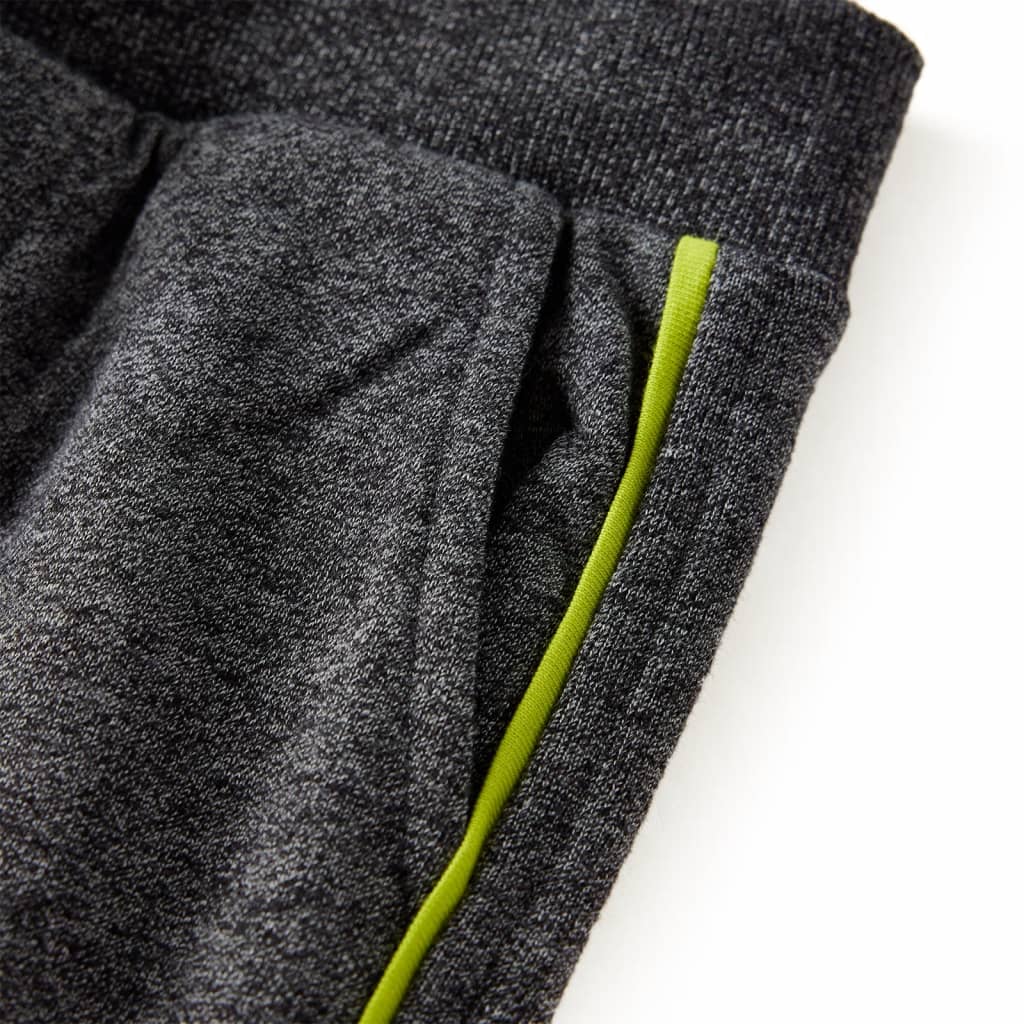 Pantaloni de trening pentru copii, gri melanj, 92 Pantaloni de trening pentru copii, gri melanj, 92