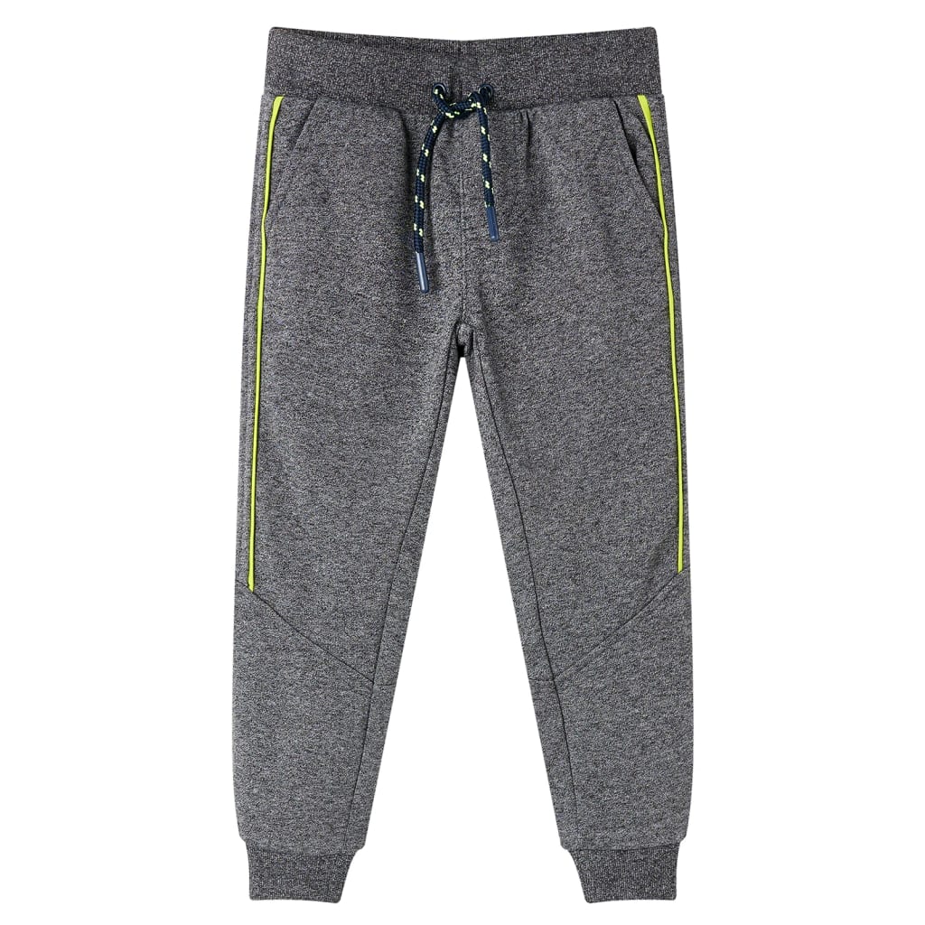 Pantaloni de trening pentru copii, gri melanj, 92 Pantaloni de trening pentru copii, gri melanj, 92