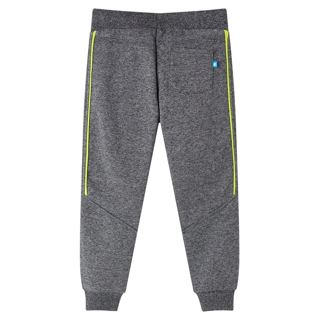 Pantaloni de trening pentru copii, gri melanj, 104 Pantaloni de trening pentru copii, gri melanj, 104