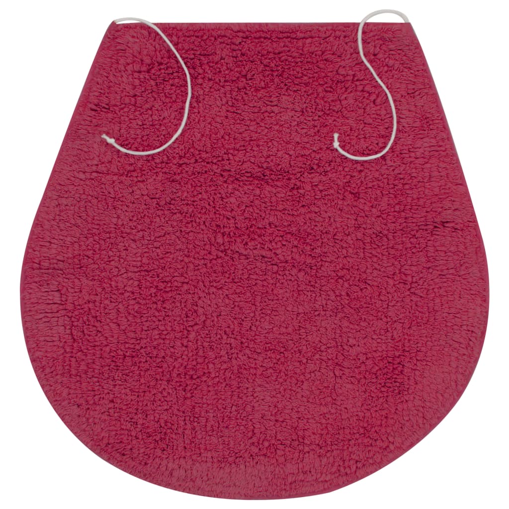 vidaXL Set covorașe baie, 3 piese, fucsia, textil vidaXL Set covorașe baie, 3 piese, fucsia, textil