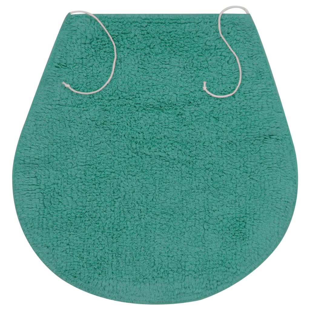 vidaXL Set covorașe baie, 3 piese, turcoaz, textil vidaXL Set covorașe baie, 3 piese, turcoaz, textil