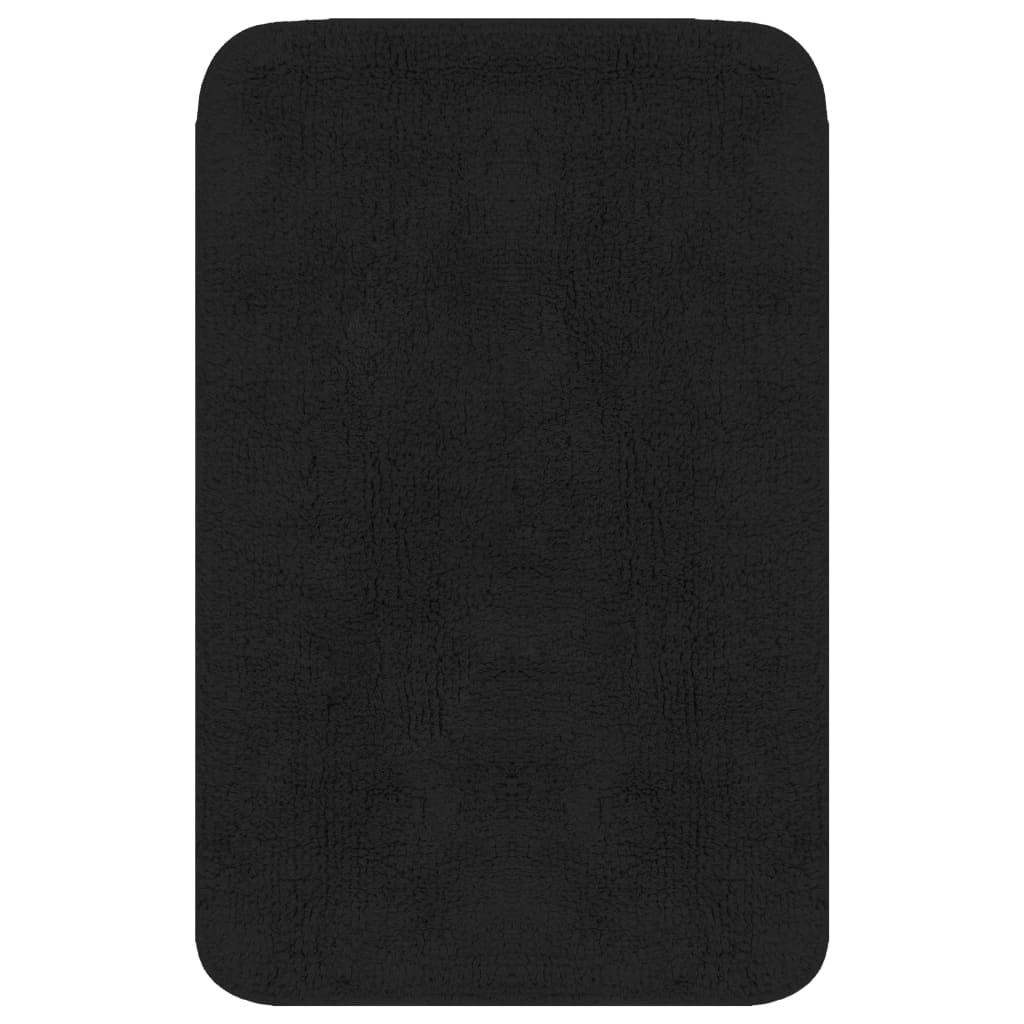vidaXL Set covorașe baie, 2 buc., textil, antracit vidaXL Set covorașe baie, 2 buc., textil, antracit
