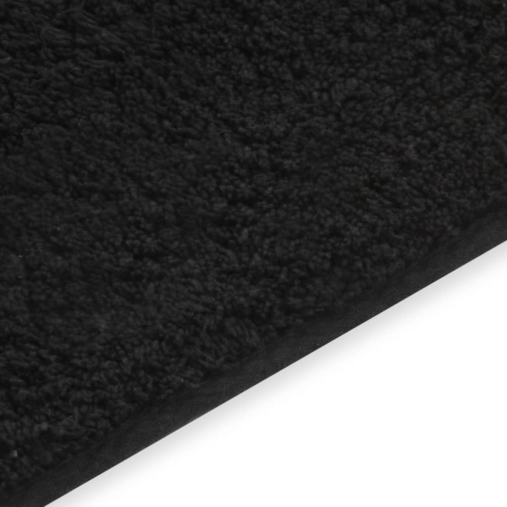 vidaXL Set covorașe baie, 2 buc., textil, antracit vidaXL Set covorașe baie, 2 buc., textil, antracit
