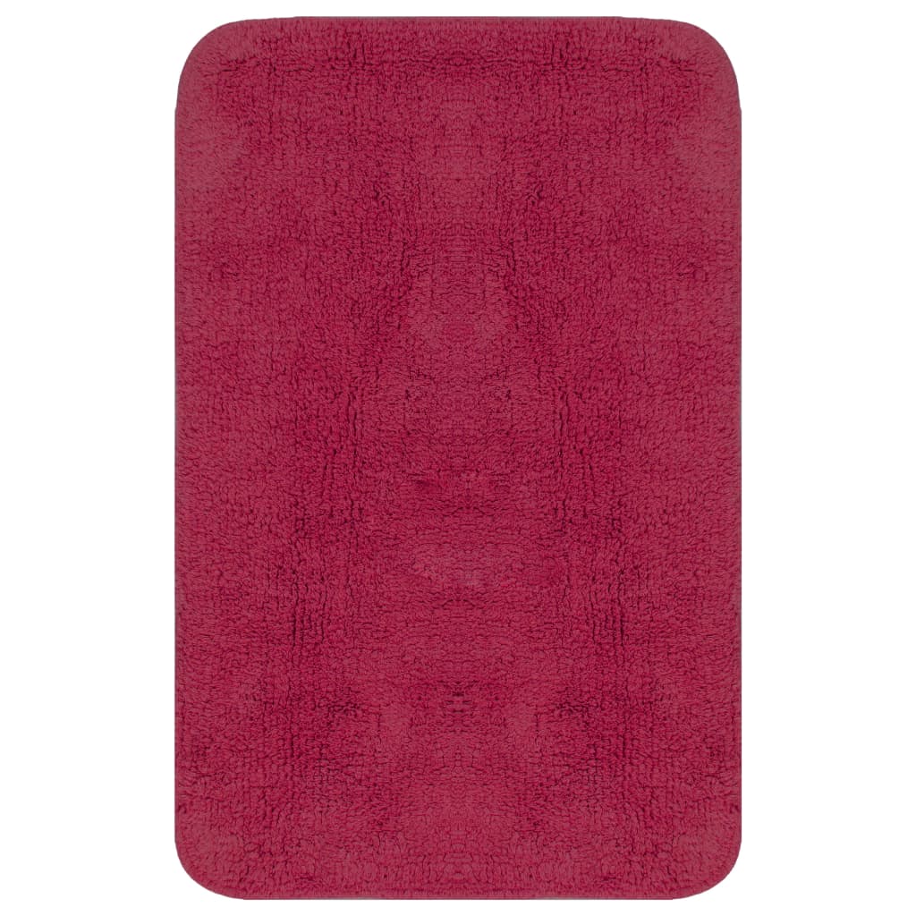 vidaXL Set covorașe baie, 2 buc., textil, fucsia vidaXL Set covorașe baie, 2 buc., textil, fucsia
