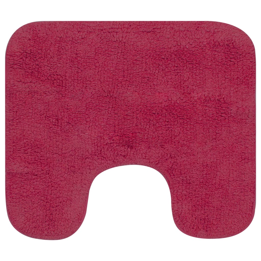 vidaXL Set covorașe baie, 2 buc., textil, fucsia vidaXL Set covorașe baie, 2 buc., textil, fucsia