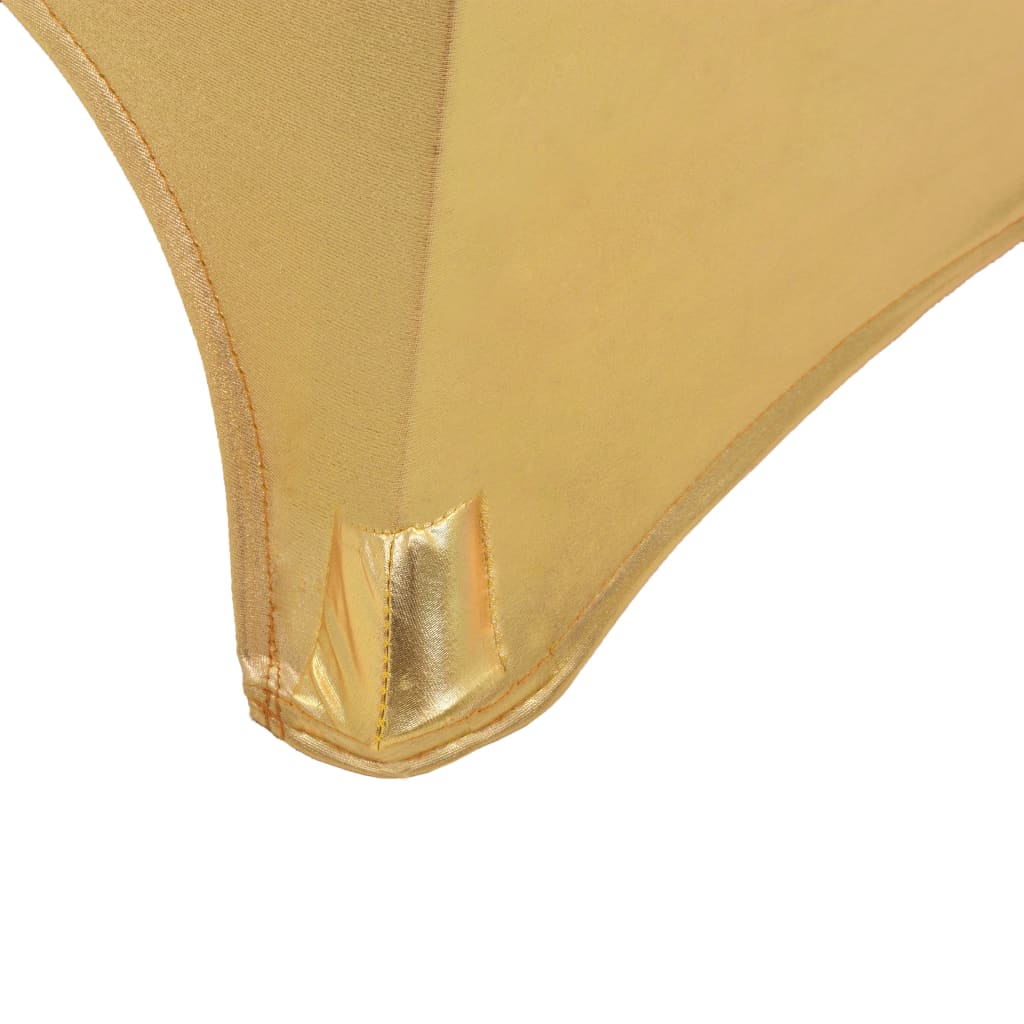 vidaXL Huse elastice de masă, 2 buc., auriu, 60 cm vidaXL Huse elastice de masă, 2 buc., auriu, 60 cm