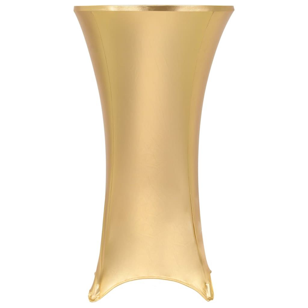 vidaXL Huse elastice de masă, 2 buc., auriu, 80 cm vidaXL Huse elastice de masă, 2 buc., auriu, 80 cm