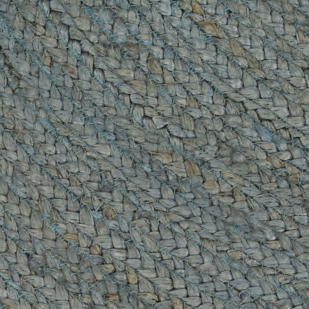 vidaXL Covor manual, verde măsliniu, 150 cm, iută, rotund