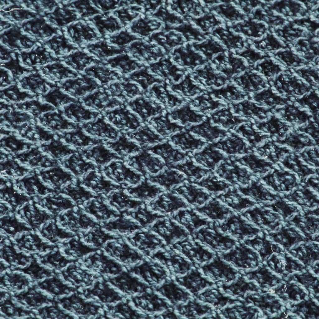vidaXL Pătură decorativă, albastru indigo, 125 x 150 cm, bumbac vidaXL Pătură decorativă, albastru indigo, 125 x 150 cm, bumbac