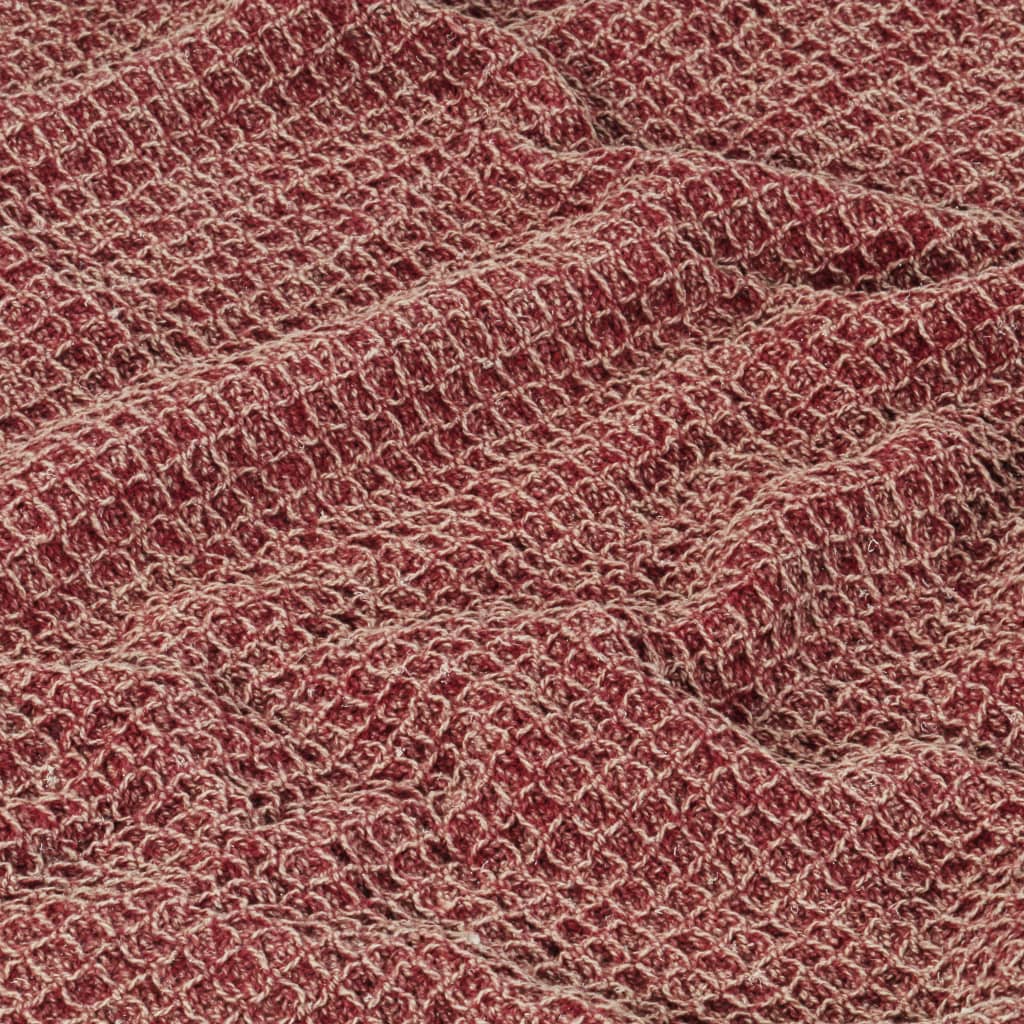 vidaXL Pătură decorativă, vișiniu, 160 x 210 cm, bumbac vidaXL Pătură decorativă, vișiniu, 160 x 210 cm, bumbac