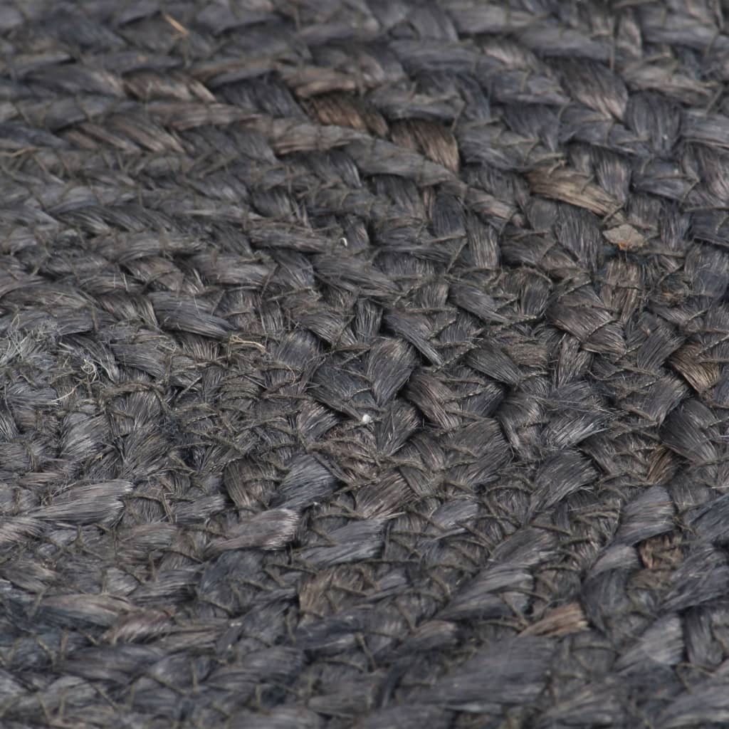 vidaXL Naproane, 6 buc., gri închis, 38 cm, iută, rotund vidaXL Naproane, 6 buc., gri închis, 38 cm, iută, rotund
