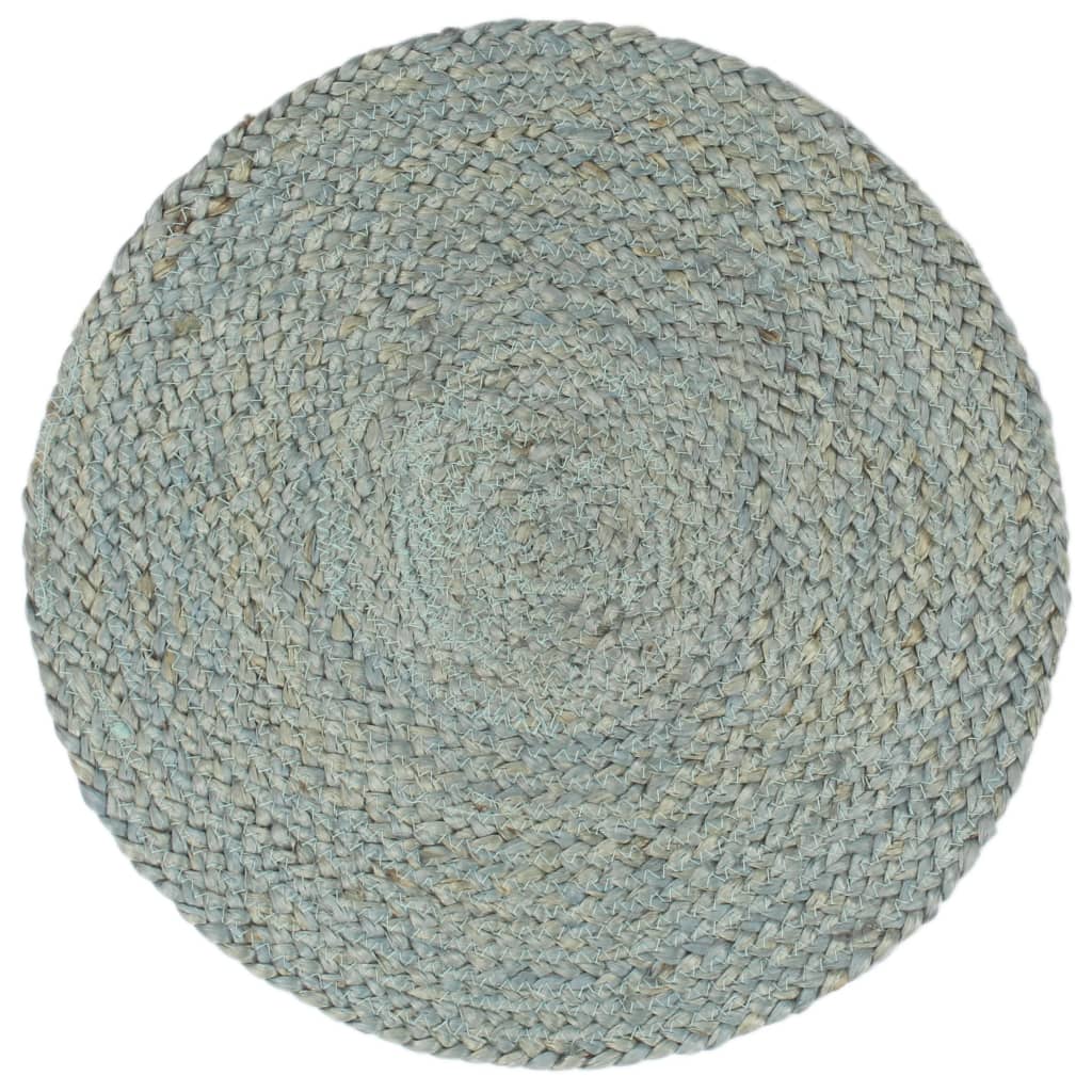 vidaXL Naproane, 6 buc., verde olive, 38 cm, iută, rotund vidaXL Naproane, 6 buc., verde olive, 38 cm, iută, rotund