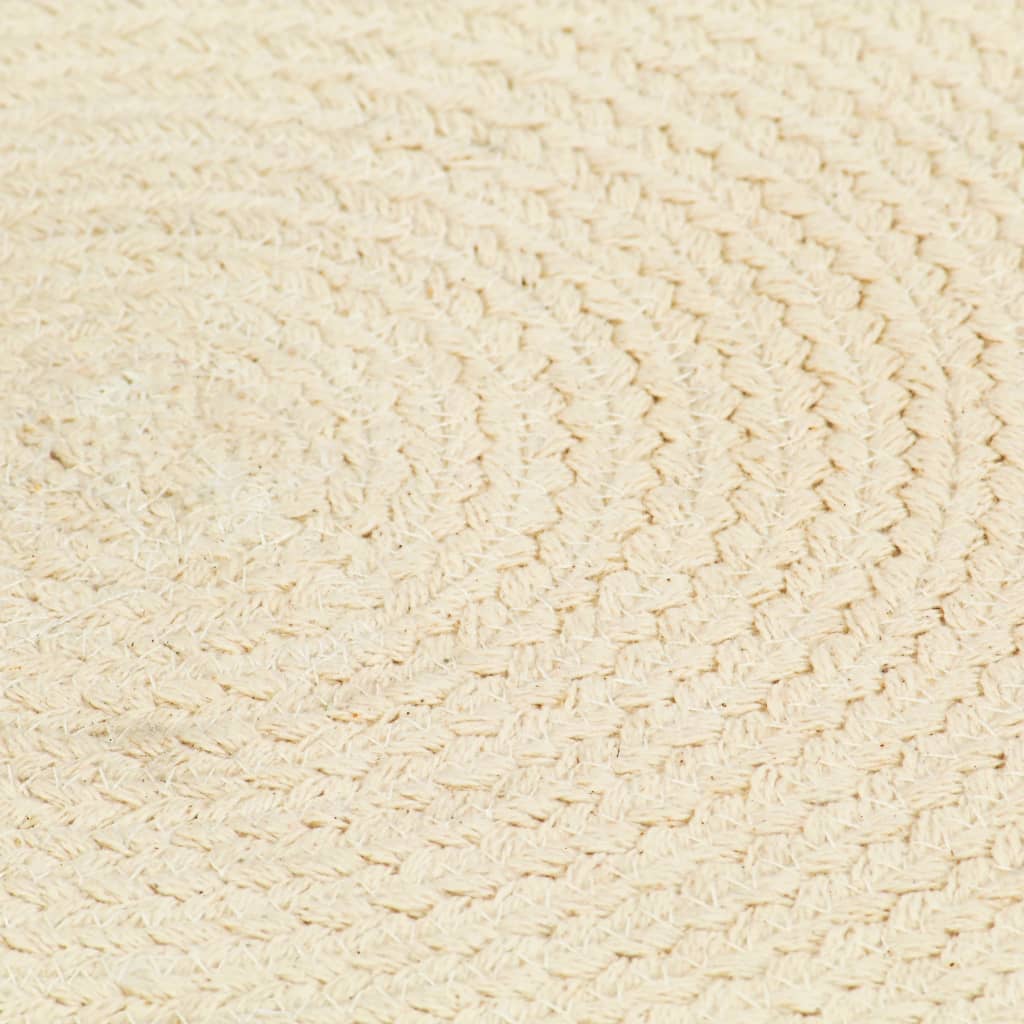 vidaXL Naproane, 6 buc., natural, 38 cm, bumbac, rotund vidaXL Naproane, 6 buc., natural, 38 cm, bumbac, rotund