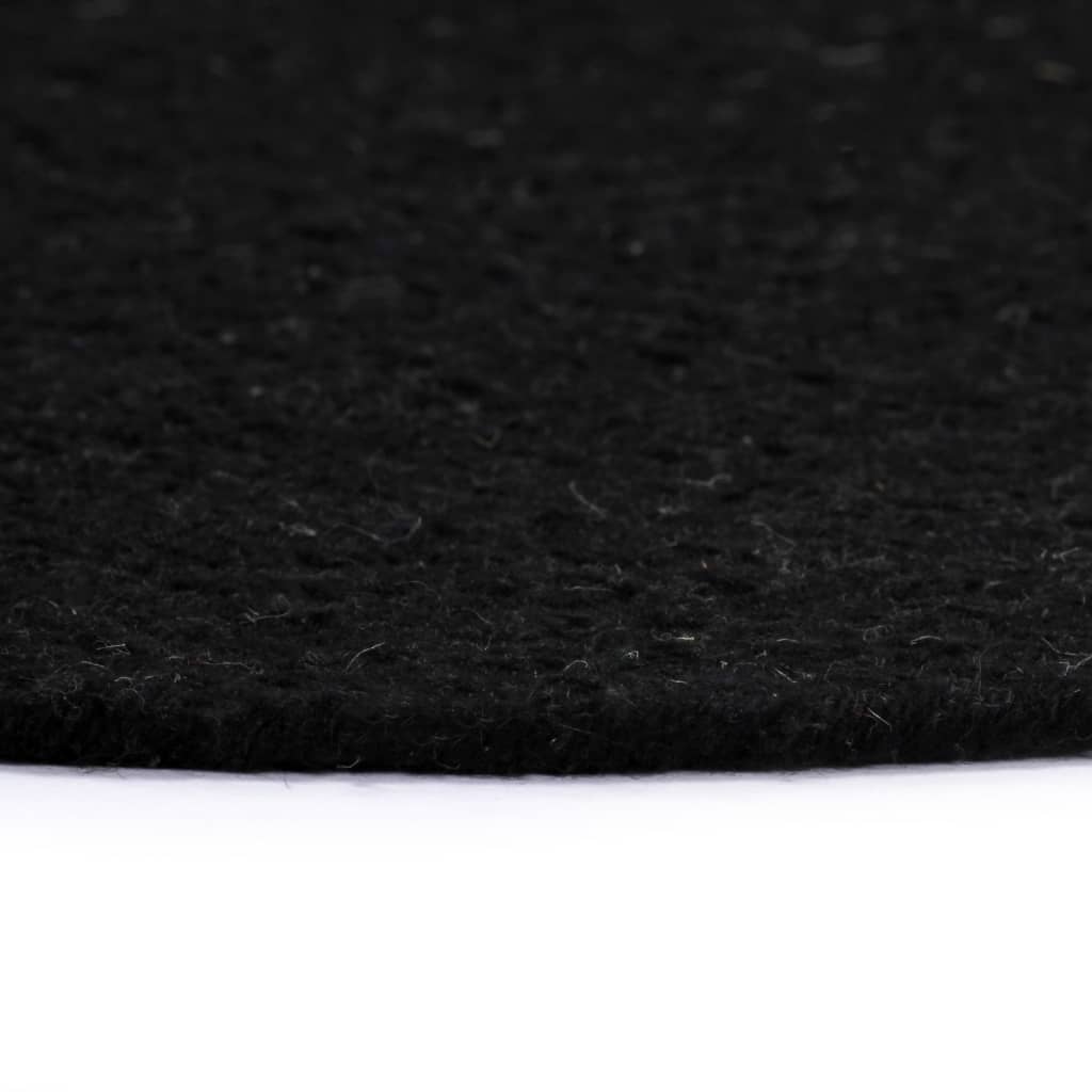 vidaXL Naproane, 4 buc., negru, 38 cm, bumbac, rotund vidaXL Naproane, 4 buc., negru, 38 cm, bumbac, rotund