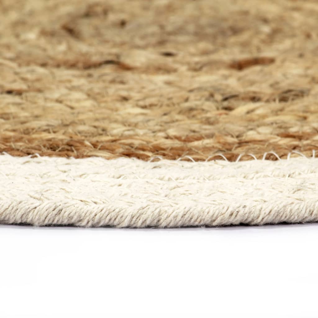vidaXL Naproane, 4 buc., natural, 38 cm, iută și bumbac, rotund vidaXL Naproane, 4 buc., natural, 38 cm, iută și bumbac, rotund