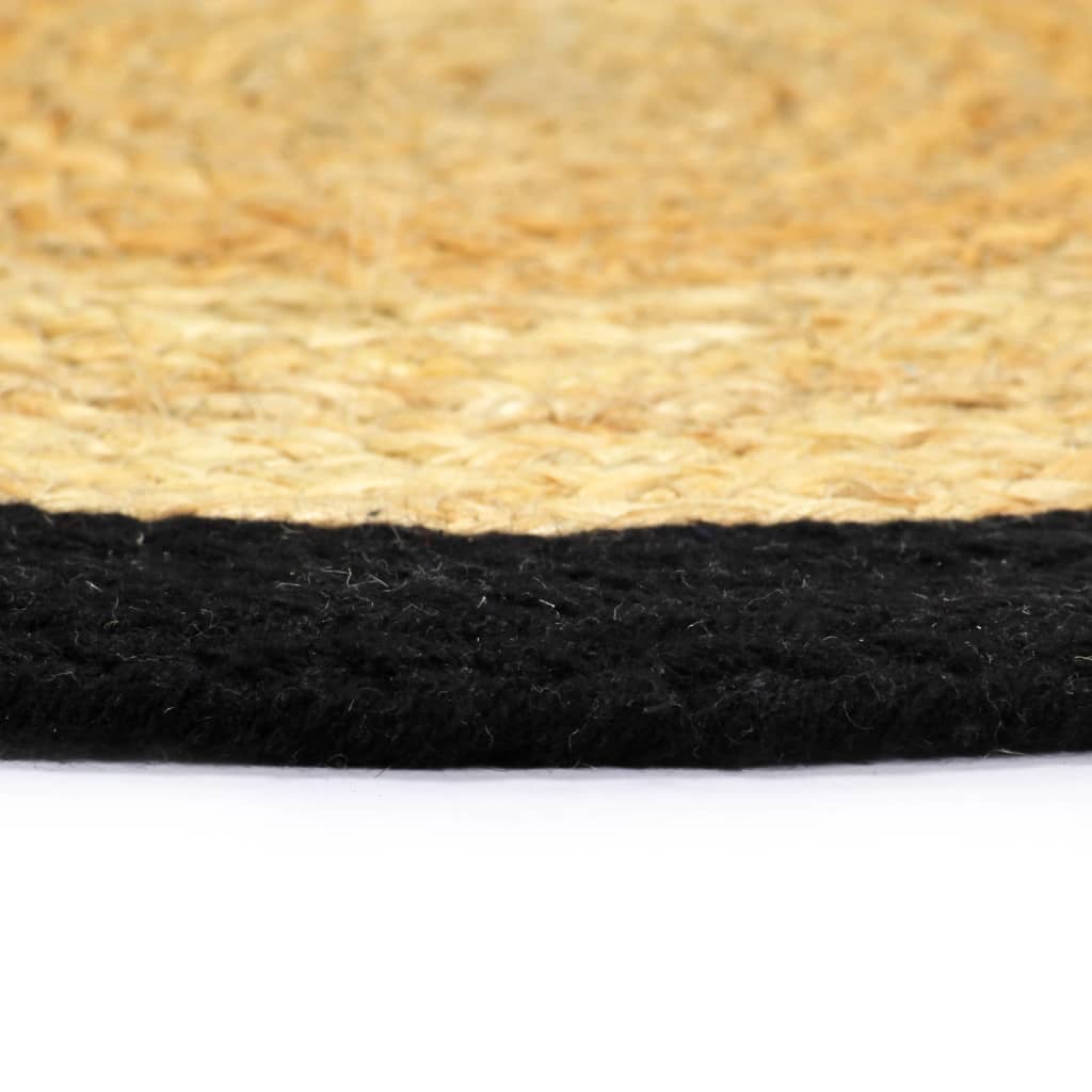 vidaXL Naproane, 4 buc., natural și negru, 38 cm, iută și bumbac vidaXL Naproane, 4 buc., natural și negru, 38 cm, iută și bumbac