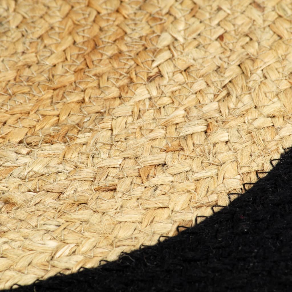 vidaXL Naproane, 4 buc., natural și negru, 38 cm, iută și bumbac vidaXL Naproane, 4 buc., natural și negru, 38 cm, iută și bumbac