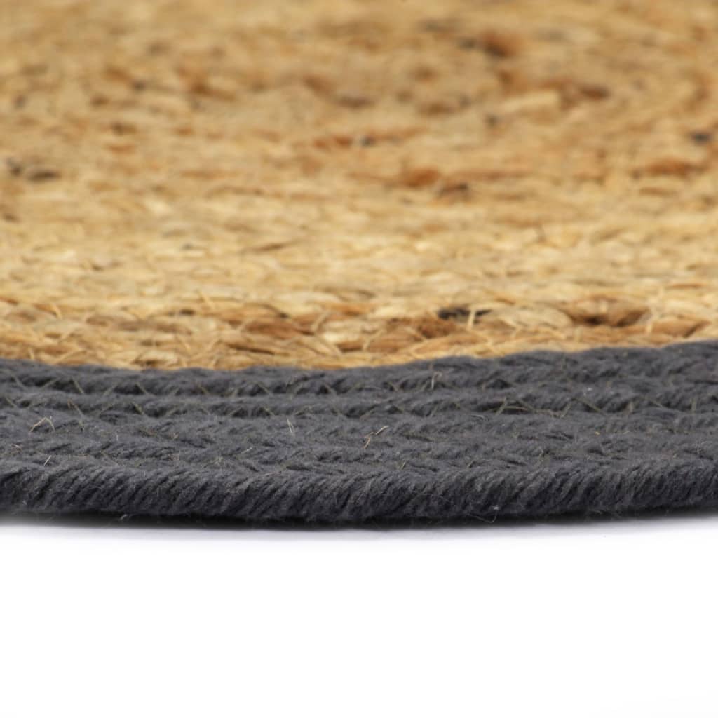 vidaXL Naproane, 4 buc., natural și antracit, 38 cm, iută și bumbac vidaXL Naproane, 4 buc., natural și antracit, 38 cm, iută și bumbac