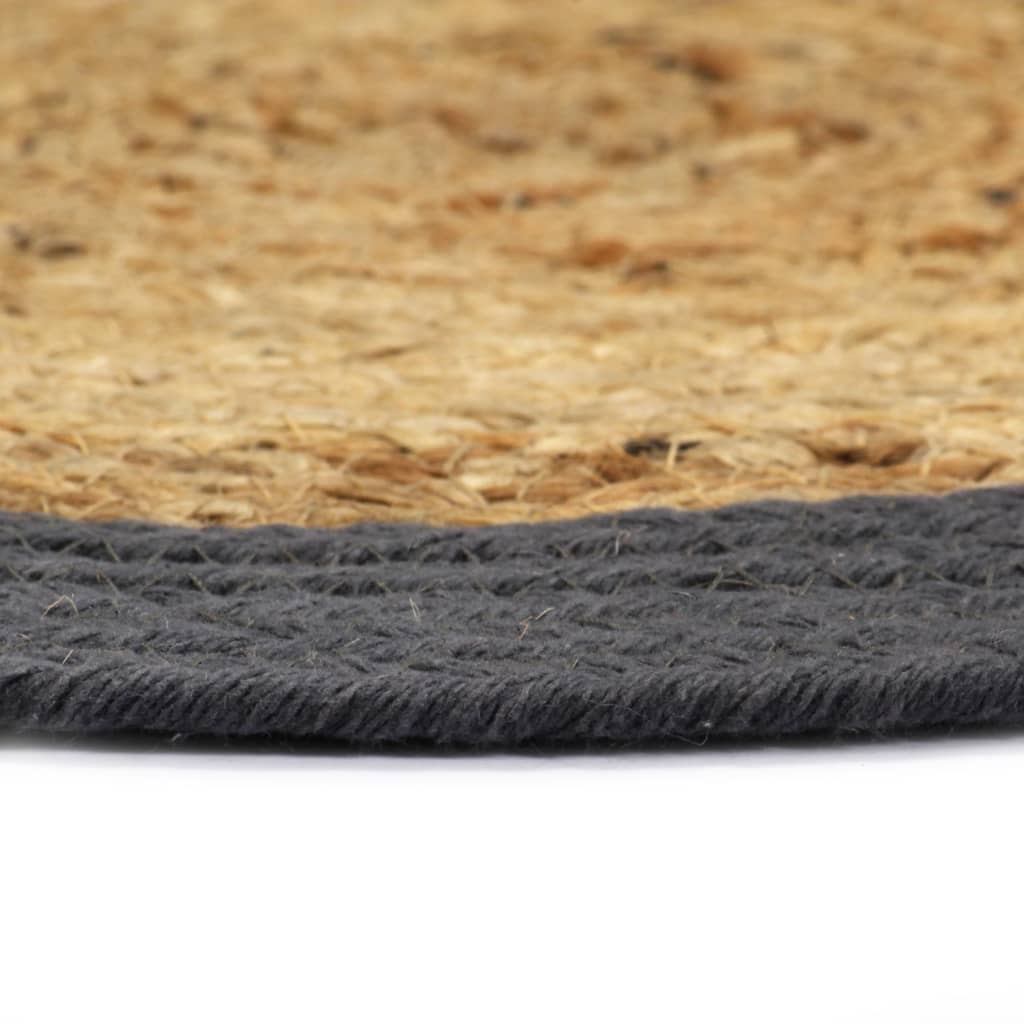 vidaXL Naproane, 6 buc., natural și antracit, 38 cm, iută și bumbac vidaXL Naproane, 6 buc., natural și antracit, 38 cm, iută și bumbac
