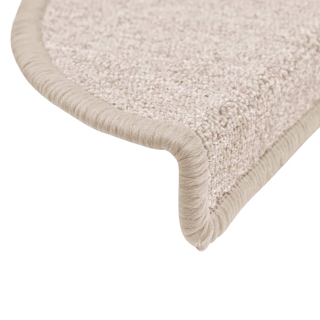 vidaXL Covorașe pentru scări, 15 buc., 56x17x3 cm, semirotunde, gri taupe vidaXL Covorașe pentru scări, 15 buc., 56x17x3 cm, semirotunde, gri taupe