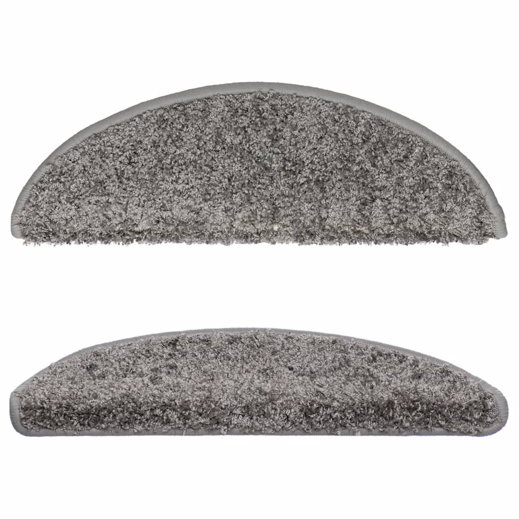 vidaXL Covorașe pentru scări, 15 buc., 56x17x3 cm, gri, semirotunde vidaXL Covorașe pentru scări, 15 buc., 56x17x3 cm, gri, semirotunde