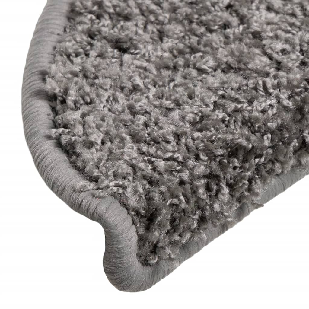 vidaXL Covorașe pentru scări, 15 buc., 56x17x3 cm, gri, semirotunde vidaXL Covorașe pentru scări, 15 buc., 56x17x3 cm, gri, semirotunde