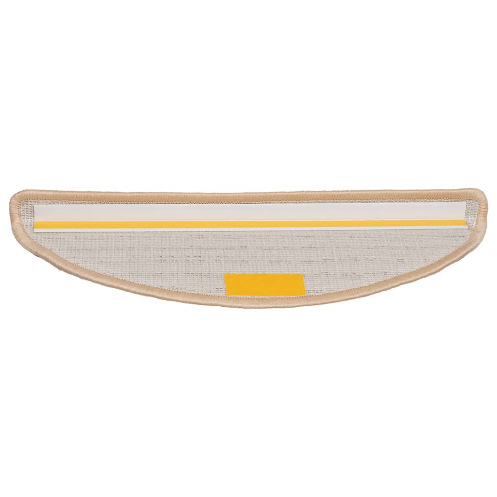 vidaXL Covorașe pentru scări, 15 buc., 56x17x3 cm, semirotunde, crem vidaXL Covorașe pentru scări, 15 buc., 56x17x3 cm, semirotunde, crem