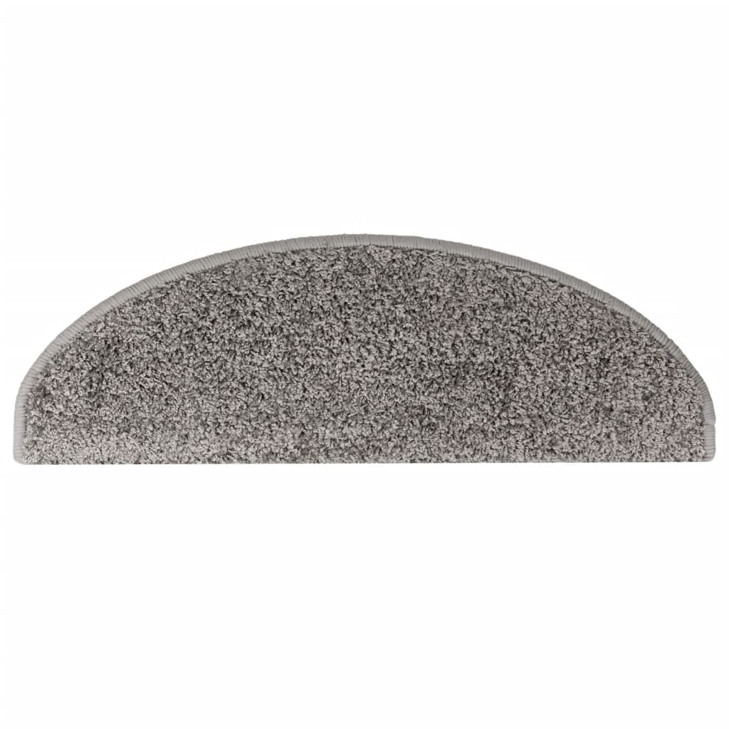 vidaXL Covorașe pentru scări, 15 buc., 65x21x4 cm, gri, semirotunde, mari vidaXL Covorașe pentru scări, 15 buc., 65x21x4 cm, gri, semirotunde, mari