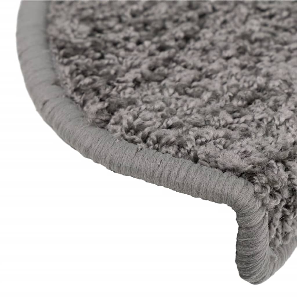 vidaXL Covorașe pentru scări, 15 buc., 65x21x4 cm, gri, semirotunde, mari vidaXL Covorașe pentru scări, 15 buc., 65x21x4 cm, gri, semirotunde, mari