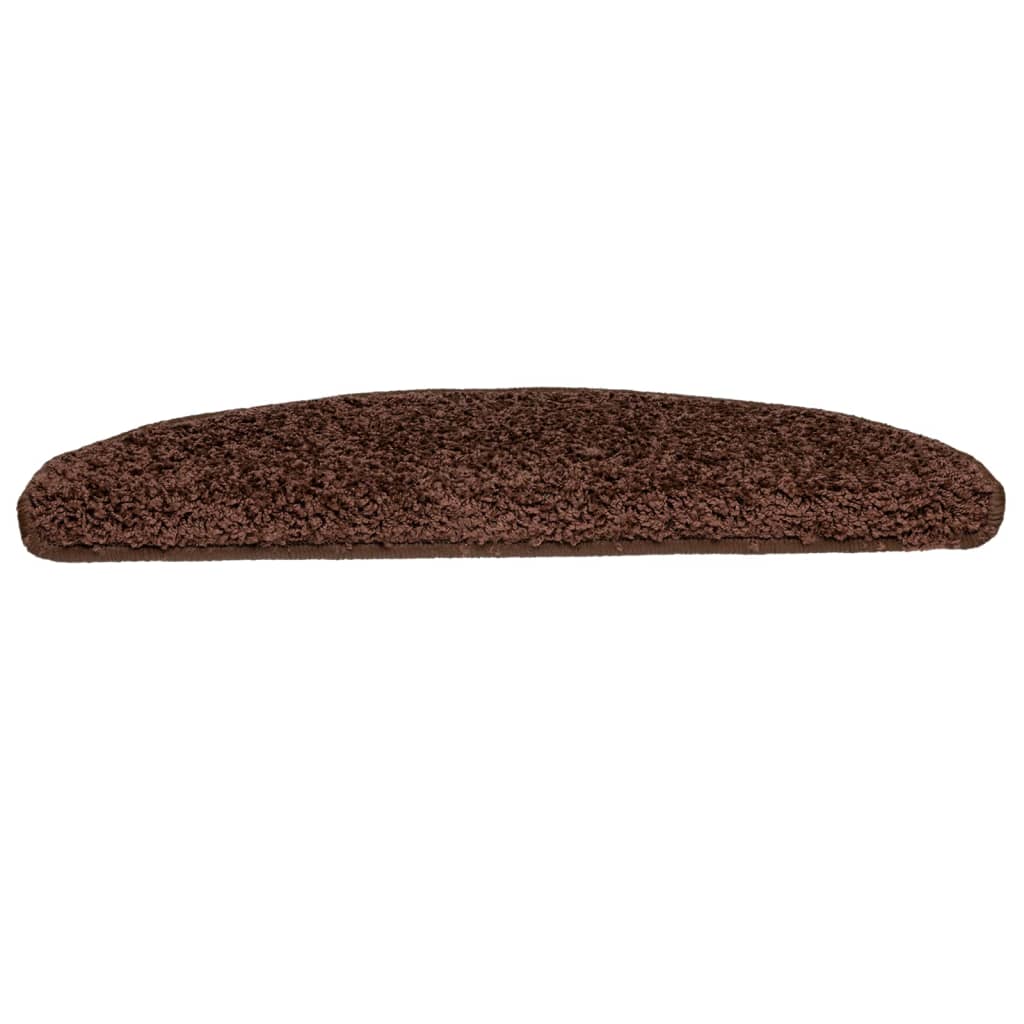 vidaXL Covorașe pentru scări, 15 buc., 65x21x4 cm, maro, semirotunde, mari vidaXL Covorașe pentru scări, 15 buc., 65x21x4 cm, maro, semirotunde, mari