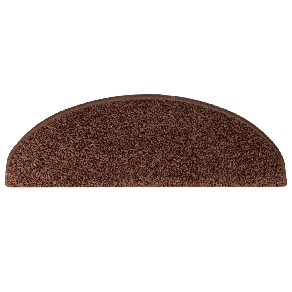 vidaXL Covorașe pentru scări, 15 buc., 65x21x4 cm, maro, semirotunde, mari vidaXL Covorașe pentru scări, 15 buc., 65x21x4 cm, maro, semirotunde, mari