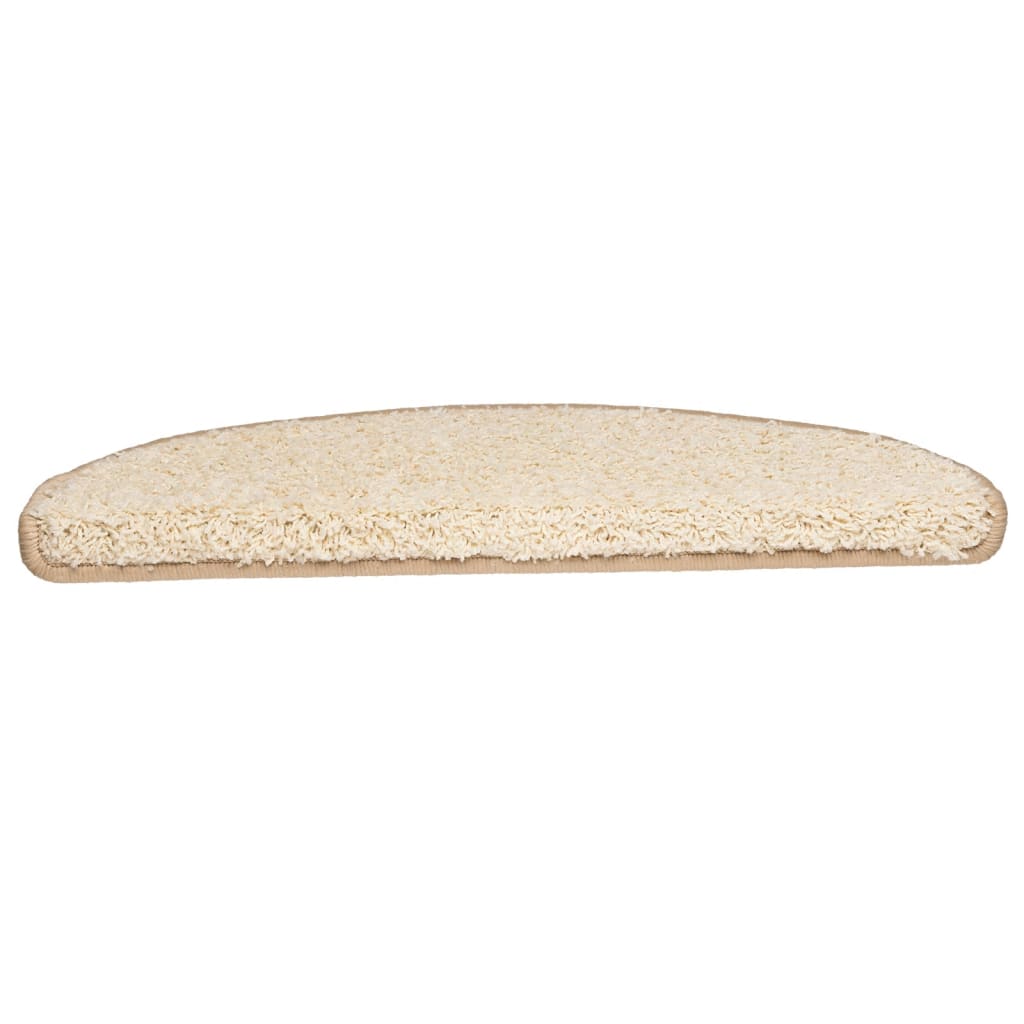 vidaXL Covorașe pentru scări, 15 buc., 65x21x4 cm, crem, semirotunde, mari vidaXL Covorașe pentru scări, 15 buc., 65x21x4 cm, crem, semirotunde, mari
