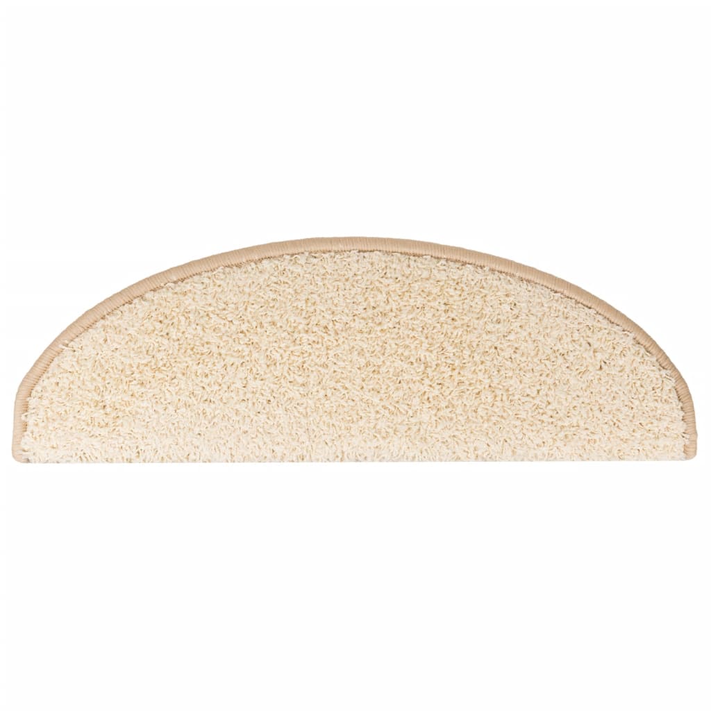 vidaXL Covorașe pentru scări, 15 buc., 65x21x4 cm, crem, semirotunde, mari vidaXL Covorașe pentru scări, 15 buc., 65x21x4 cm, crem, semirotunde, mari