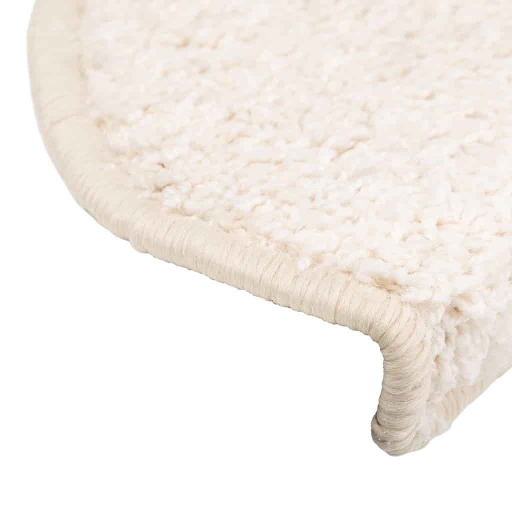 vidaXL Covorașe pentru trepte scară, 15 buc., alb, 65x21x4 cm vidaXL Covorașe pentru trepte scară, 15 buc., alb, 65x21x4 cm