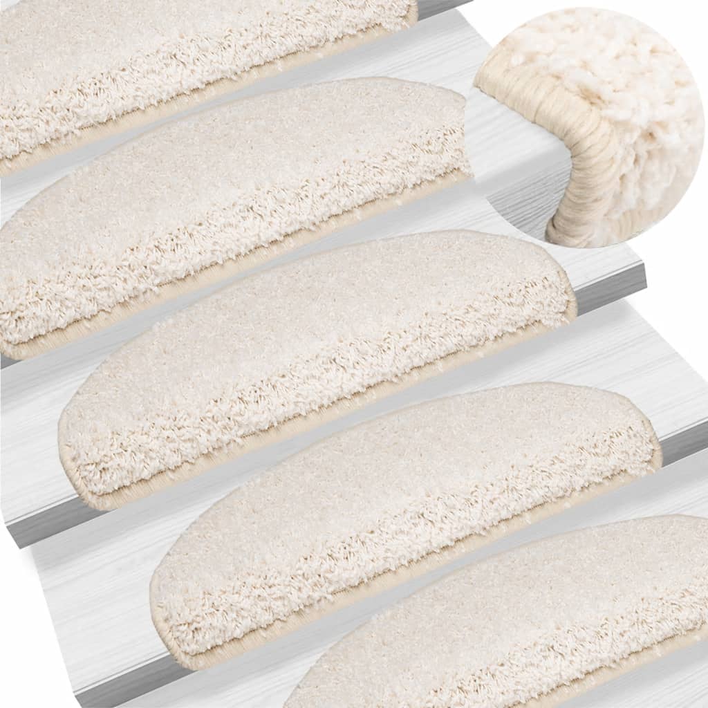 vidaXL Covorașe pentru trepte scară, 15 buc., alb, 65x21x4 cm vidaXL Covorașe pentru trepte scară, 15 buc., alb, 65x21x4 cm